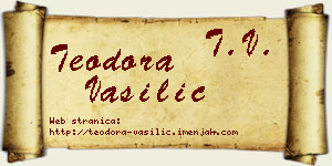 Teodora Vasilić vizit kartica